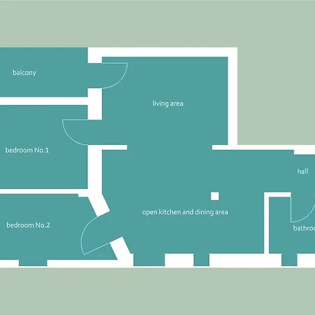 Center 2bdr Additional Living King Bed 4 Pers Apartment Belgrade